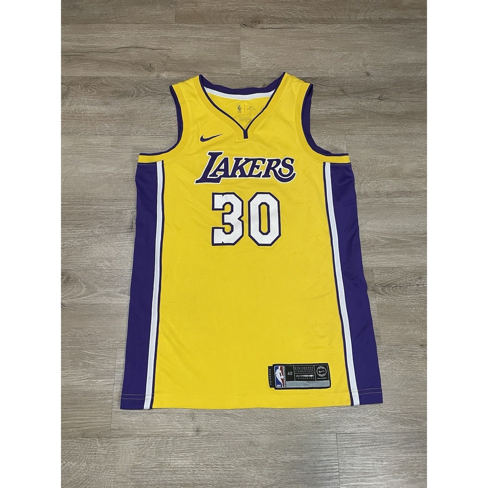 Nike LOS ANGELES LAKERS JULIAS RANDLE #30 Sz S 40 NBA YELLOW Basketball JERSEY